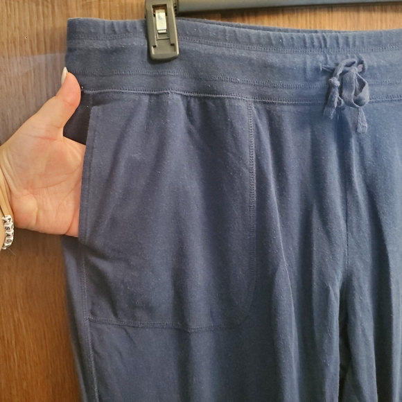 Athletic Blue Sweat Pants with Tie - Picture 7 of 7